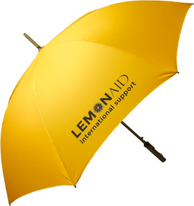 Paraguas personalizado golf ejecutivo amarillo