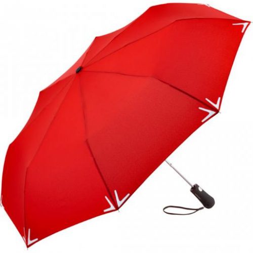 Paraguas plegable personalizado reflectante con luz LED rojo
