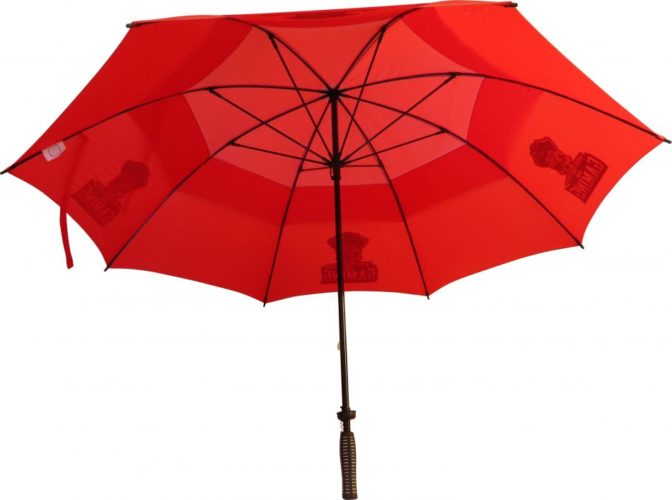 Paraguas golf antiviento con funda rojo