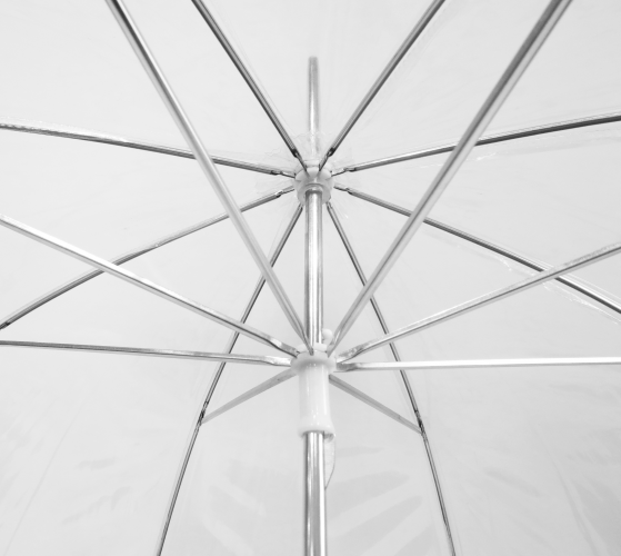 Paraguas personalizado transparente PVC varillas