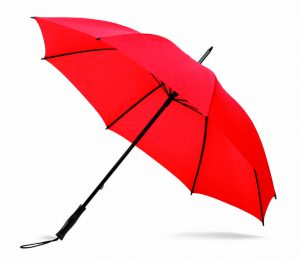 Paraguas personalizado antiviento barato rojo