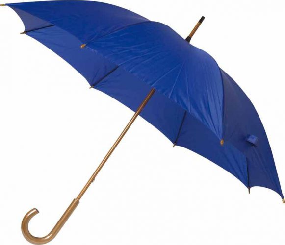 Paraguas personalizado barato madera azul marino