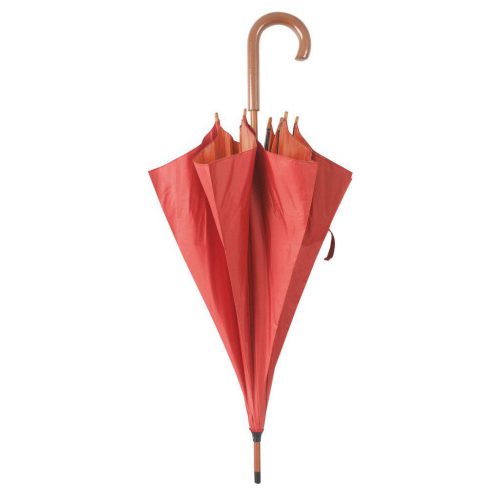 Paraguas personalizado barato madera rojo
