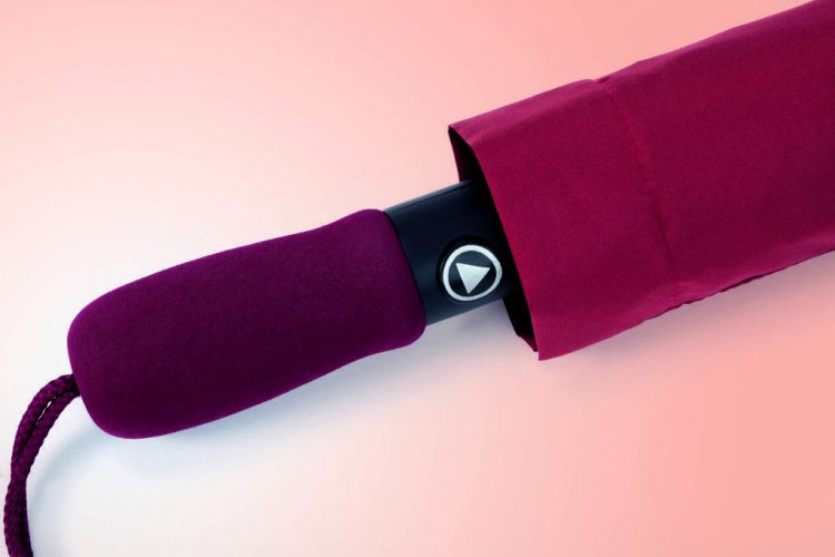 Paraguas personalizado plegable mango ergonómico apertura automática