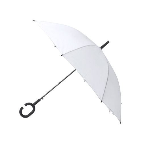Paraguas antiviento manos libres blanco