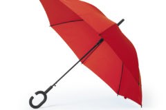 Paraguas antiviento manos libres rojo