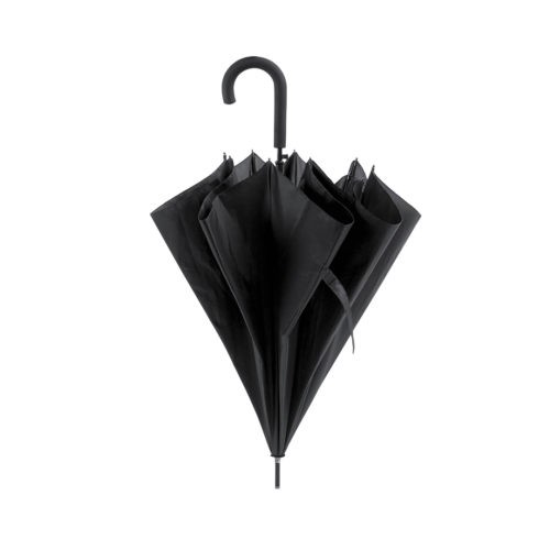 Paraguas personalizado mochilero negro