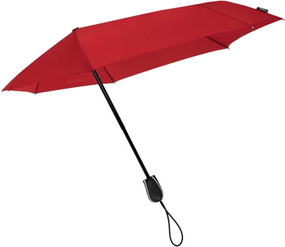 Paraguas plegable aerodinámico rojo