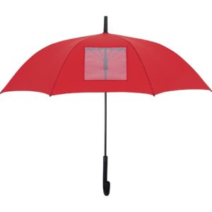Paraguas personalizado de seguridad con ventana transparente