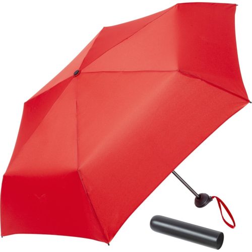 Paraguas plegable FARE en tubo hermético cerrado rojo